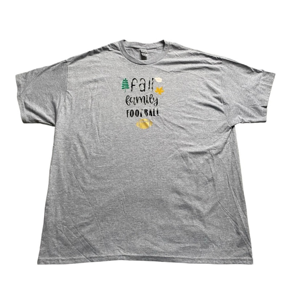 Fall Family Football Women’s Gray Graphic Tshirt
